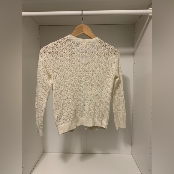 Hollister White Knit Cardigan - Size XS - Picture 5 of 5